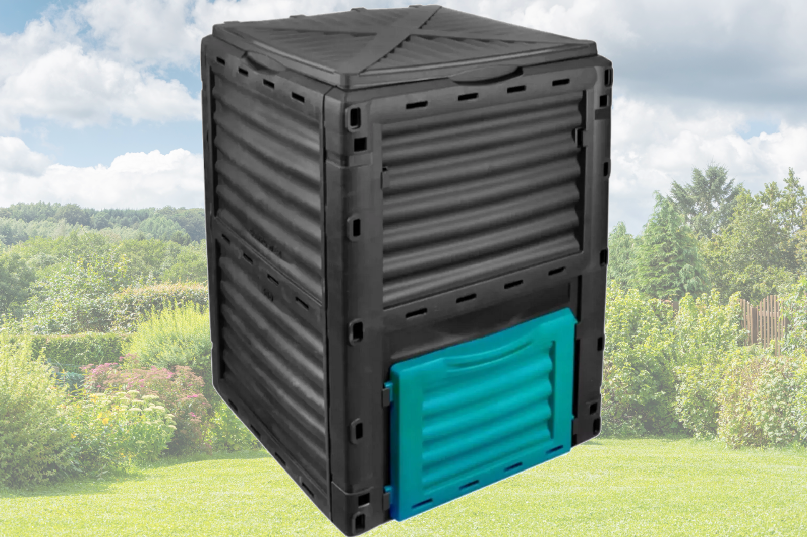 DMS KP-300 Gartenkomposter Thermokomposter Kompostbehälter Kompost 300 Liter